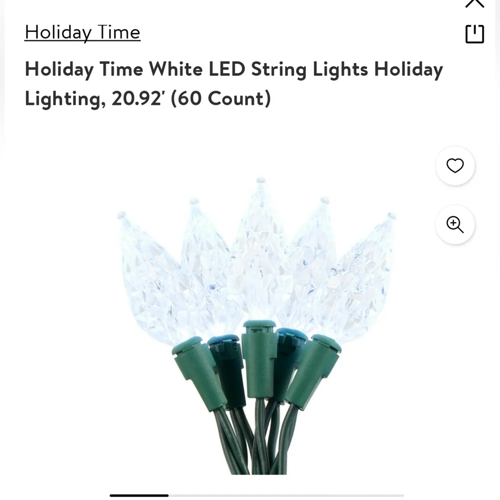 Holiday Lights Indoor & Outdoor LED Cool White